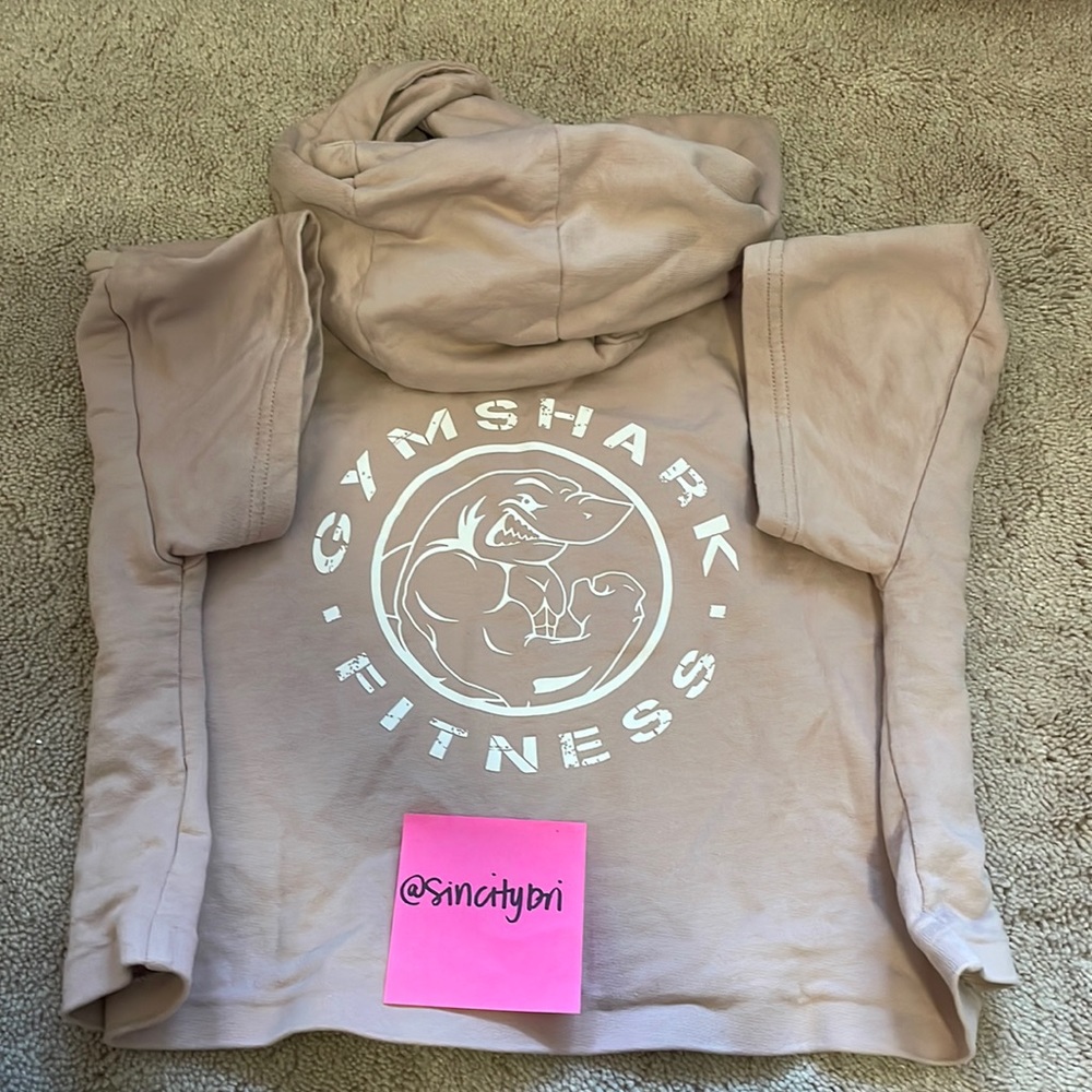 Gym Shark Legacy Logo Small Crop Hoodie